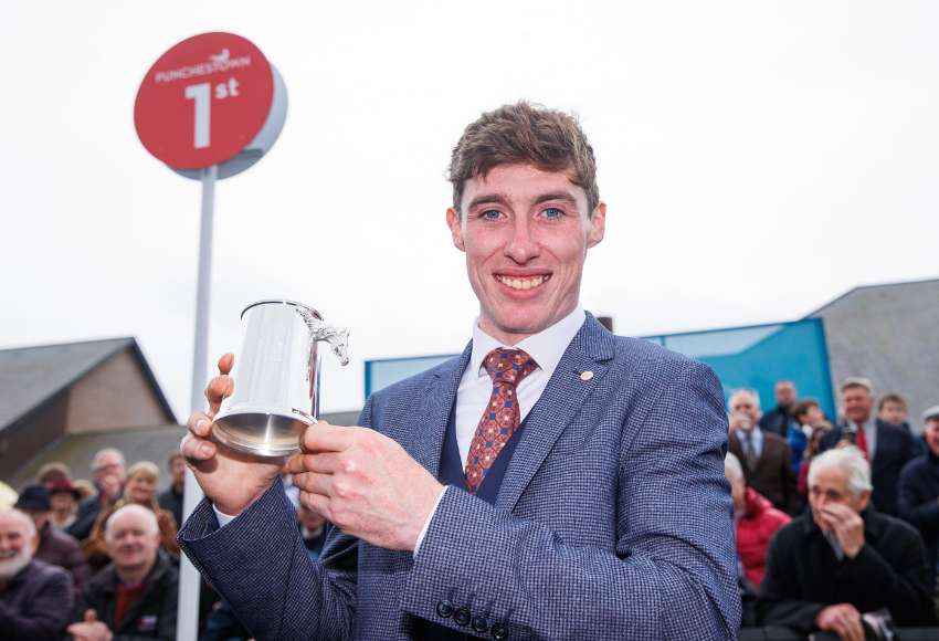 Jack Kennedy’s success in the jockeys’ championship was only confirmed this afternoon after a thrilling duel with Paul Townend .  Photo Tom Maher INPHO