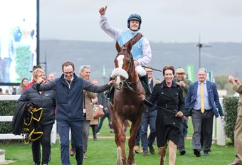 King savours first experience of Cheltenham winner's enclosure