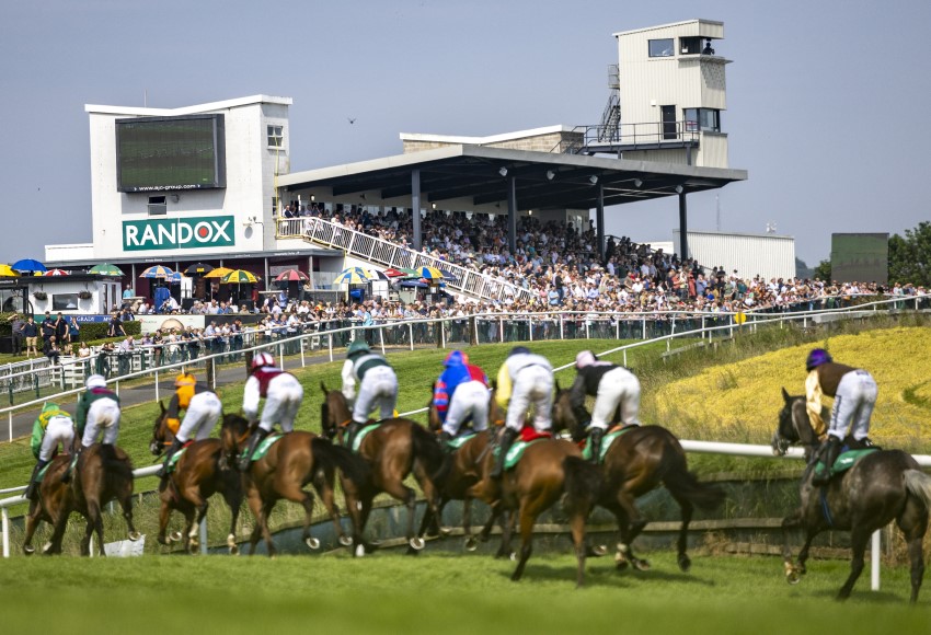 Racing returns to Downpatrick later this month for a fixture that will include the Randox Ulster National. Photo: Patrick McCann/Racing Post