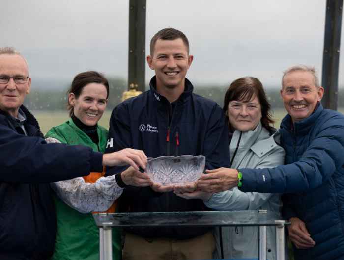 Rachael Blackmore and winning connections pose at Tipperary racecourse