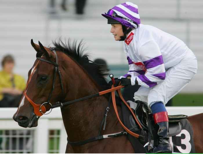 Catherine Gannon pictured riding horse