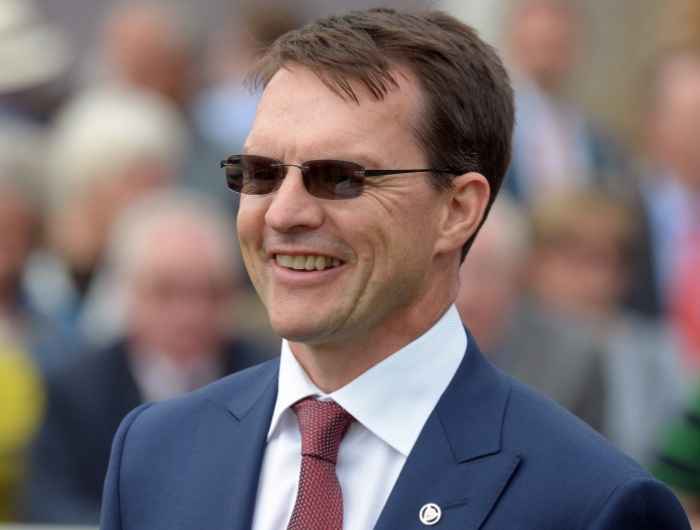 Aidan O'Brien pictured smiling