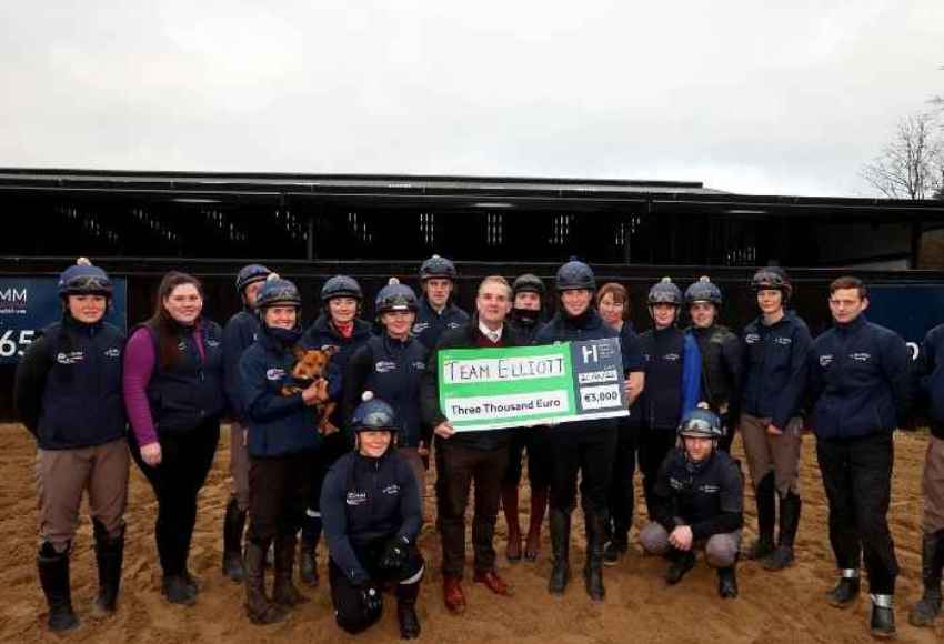 Staff from Gordon Elliott's yard who won the 2022 bto